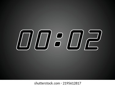 digital alarm clock with numbers