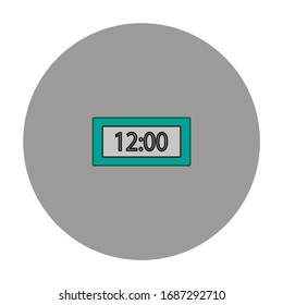 reloj de alarma digital en fondo blanco