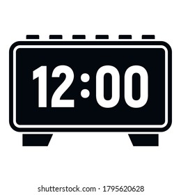 Digital alarm clock repair icon. Simple illustration of digital alarm clock repair vector icon for web design isolated on white background