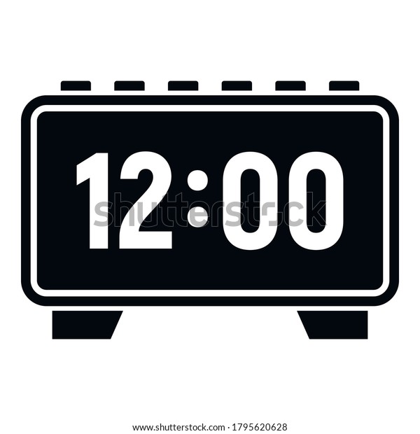 Digital alarm clock repair icon. Simple
illustration of digital alarm clock repair vector icon for web
design isolated on white
background