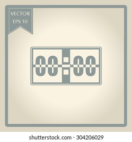  Digital alarm clock vector icon