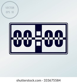  Digital alarm clock vector icon