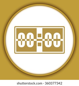  Digital alarm clock vector icon