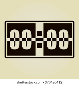  Digital alarm clock vector icon