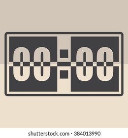 Digital alarm clock vector icon
