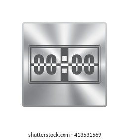Digital alarm clock vector icon