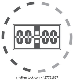 Digital alarm clock vector icon