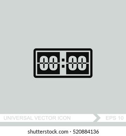 Digital Alarm Clock Vector Icon.