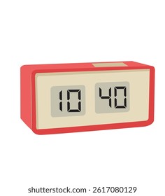 Digital alarm clock vector illustration