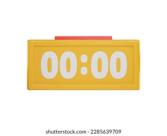 digital alarm icon 3d rendering vector illustration