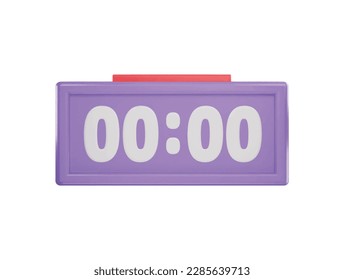 digital alarm icon 3d rendering vector illustration