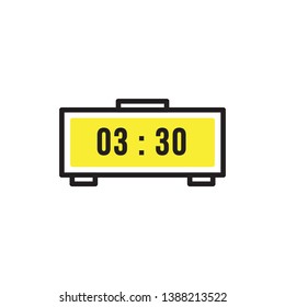 digital alarm icon vector design modern style
