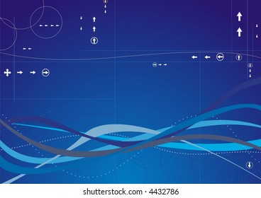 digital ambiance in the vector design