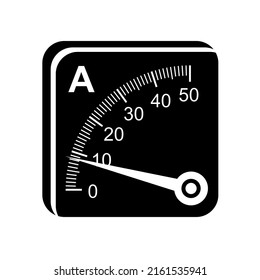 Digital Ammeter farbige Vektorgrafik Detektor, Gas, Industrie, Station pneumorphe Symbol. Elektronisches, einfaches, detailliertes Logo Symbol Vektorgrafik einzeln.
