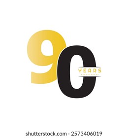 Digital anniversary logo collections. birthday number with technology concept for celebration event. Modern year icon template