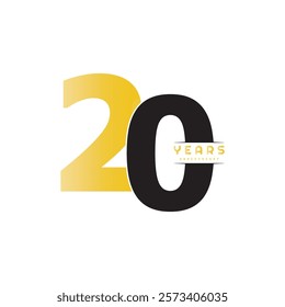 Digital anniversary logo collections. birthday number with technology concept for celebration event. Modern year icon template