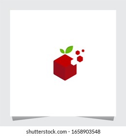 Plantilla de inspiraciones del logotipo de Apple digital