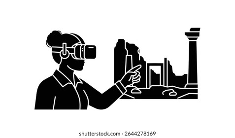 Arqueólogo Digital Reconstruindo Ruínas via RV: História Imersiva