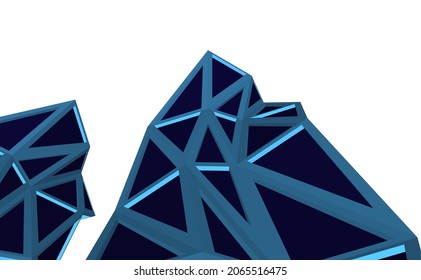 digital architecture drawing vector 3d illustration