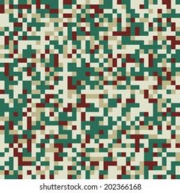 Digital army camo pattern vector