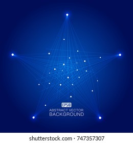 Digital array of science and technology, digital era 3D illustration