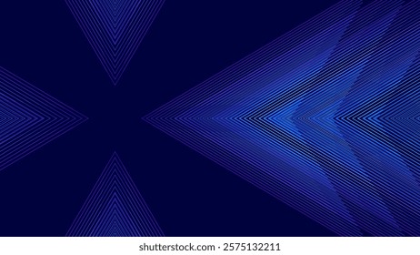 Digital Arrows Pointing To The Center. Abstract Technology Background. Hi-Tech Business Presentation Template. Vector Illustration.