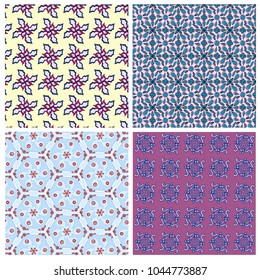 Digital art abstract pattern. National ethnic vector pattern.