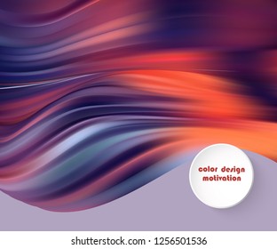 Digital art abstract pattern Abstract wavy image in violet colors.