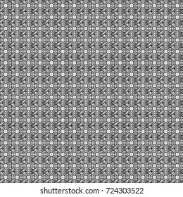 Digital art abstract seamless pattern. Abstract white, gray and black image with a squares. Vector illustration.