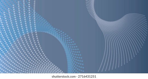 Un fondo de arte digital con líneas de remolino abstractas y patrones punteados en tonos de azul y gris, creando una sensación de movimiento y profundidad.