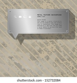 Digital art design of metal infographic with cardboard paper background - Vector illustration