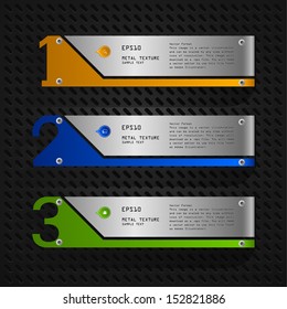 Digital art design of metal infographic industrial background - Vector illustration
