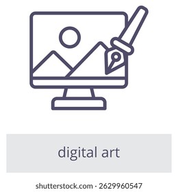 Digital Art Element For Design Graphic