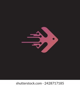 Digital Art fish Logo. This amazing logo will be perfect for your company or project!