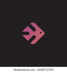 Digital Art fish Logo. This amazing logo will be perfect for your company or project!