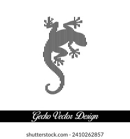 Digital Art Geckos Vector Design Creative Concept