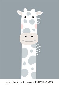 digital art giraffe illustrations for kids
