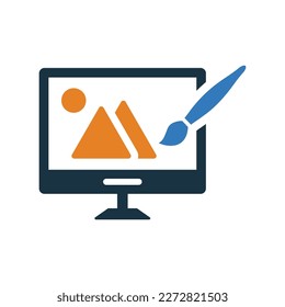 Arte digital, icono gráfico. Gráficos vectores simples.