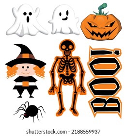 Digital art Halloween cartoon style
