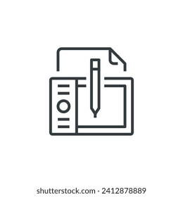 Digital art icon, Digital art vector illustration