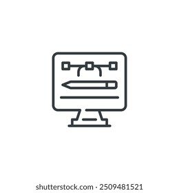 Digital Art icon, Digital Art vector illustration