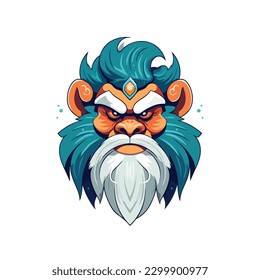 A Digital art Mascot Character vector illustration