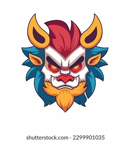 A Digital art Mascot Character vector illustration