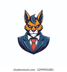 A Digital art Mascot Character vector illustration