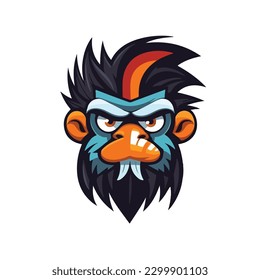 A Digital art Mascot Character vector illustration