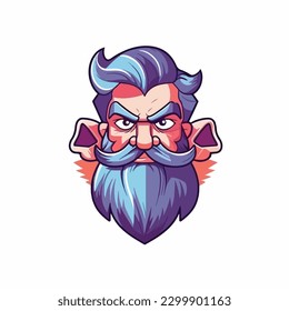 A Digital art Mascot Character vector illustration