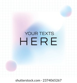 Digital Art Mesh with blobs and grid