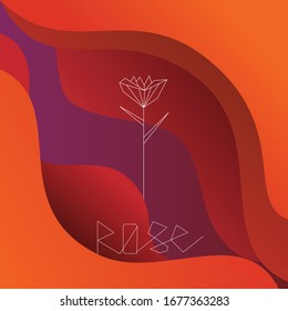 digital art of rose, suitable for wall display, poster, etc.