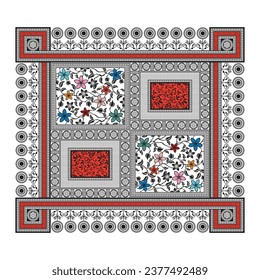 digital art use hand work and digital printing