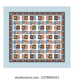 digital art use hand work and digital printing